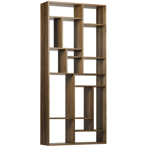 Malic 88 X 40 X 13 inch Dark Walnut Shelf