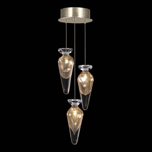 Essence 3 Light 8.5 inch Gold Pendant Ceiling Light