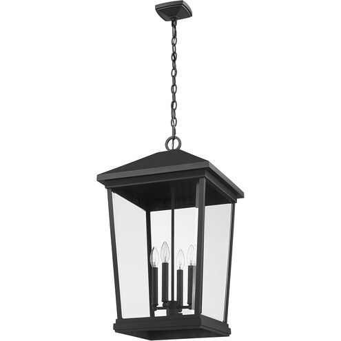Beacon 4 Light 16 inch Black Outdoor Chain Mount Ceiling Fixture