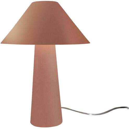 Portable 21.5 inch 60.00 watt Adobe and Brushed Brass Portable Lamp Portable Light