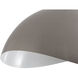 Luna Bella 92 inch 14 watt Satin Nickel and White Arc Floor Lamp Portable Light in Satin Nickel and White Steel