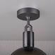 Forked LED 7.87 inch Gun Metal Flush Mount Ceiling Light