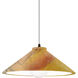Radiance Collection - Flare 1 Light 11.75 inch Harvest Yellow Slate and Dark Bronze Pendant Ceiling Light in Replaceable Bulb, White, Form+Finish+Function