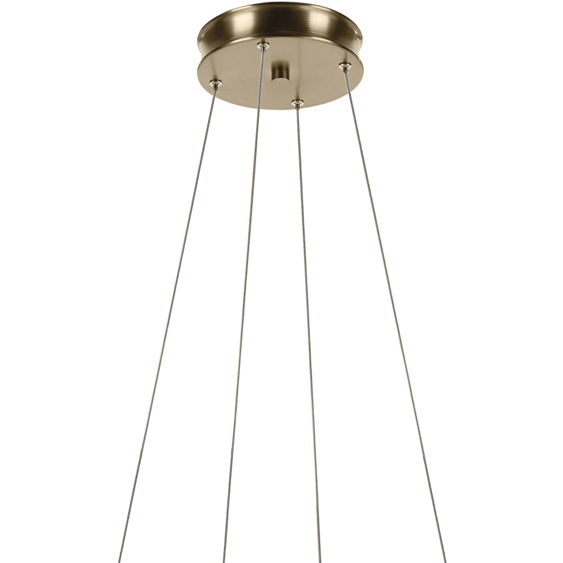 Larousse LED Champagne Bronze Chandelier Ceiling Light