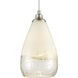 Sugarcoat 1 Light 6 inch White with Satin Nickel Mini Pendant Ceiling Light