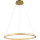 Canada LED 42.5 inch Sand Gold Chandelier Ceiling Light