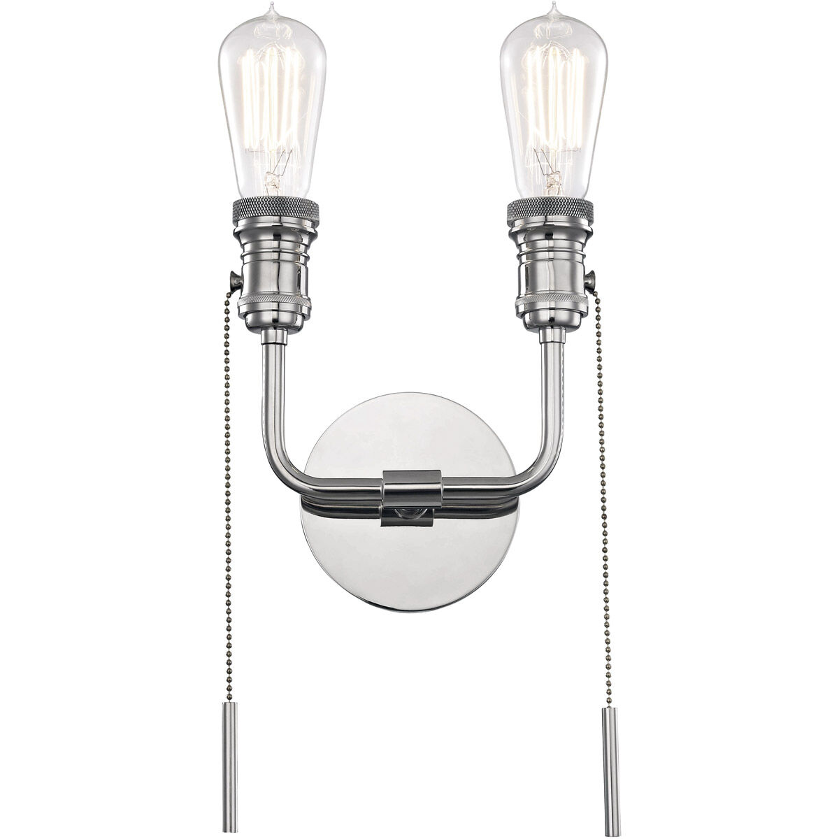 Lexi 2 Light 7.5 inch Polished Nickel ADA Wall Sconce Wall Light