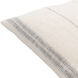 Linen Stripe 20 inch Light Beige Pillow Kit in 13 x 20, Lumbar