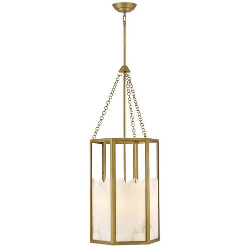 Veleta 4 Light 22 inch Lacquered Brass Chandelier Ceiling Light, Single Tier