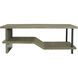 Riverview 50 X 26 inch Polished Slate with Natural and Black Coffee Table