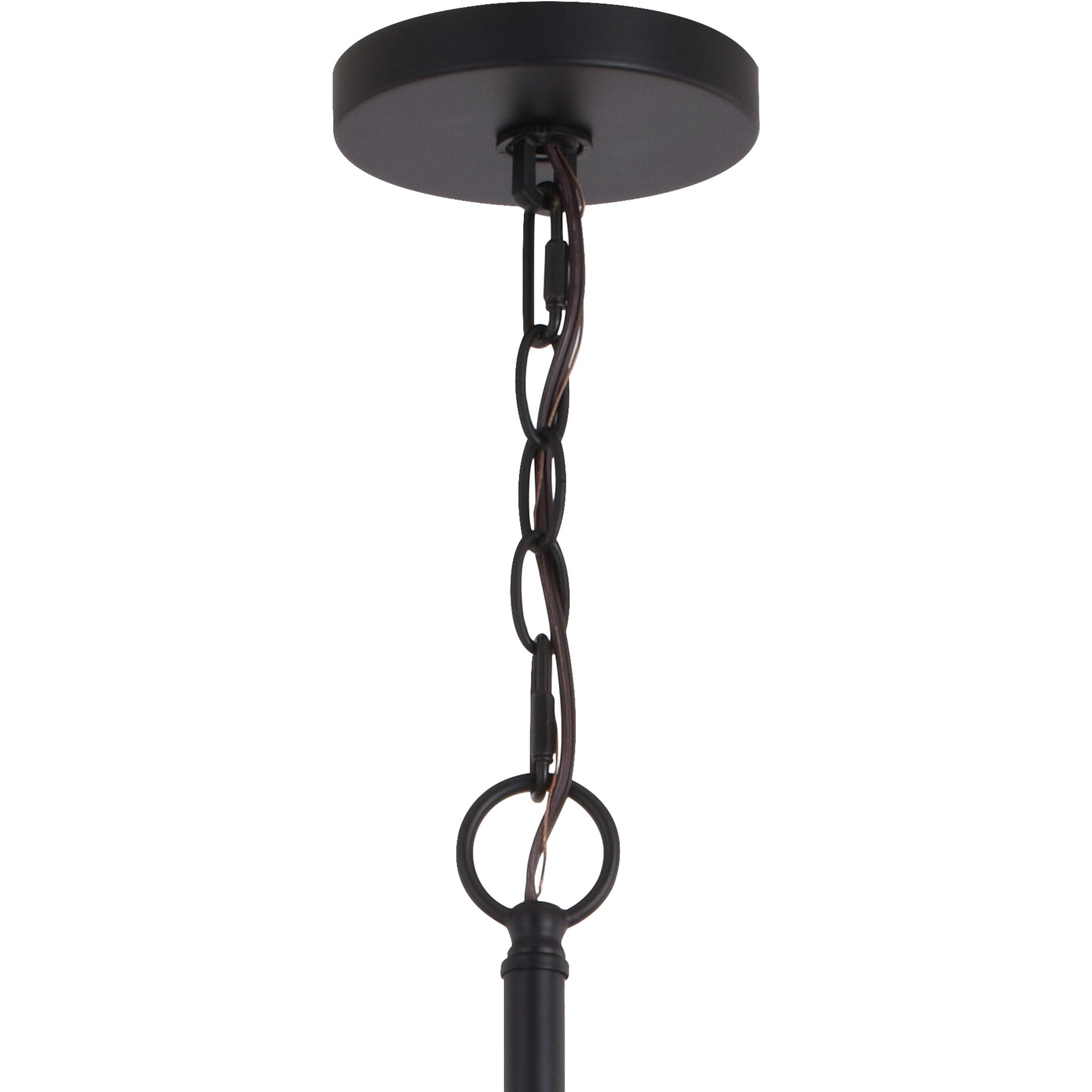Estelle LED 26.75 inch Natural Brass and Matte Black Pendant Ceiling Light