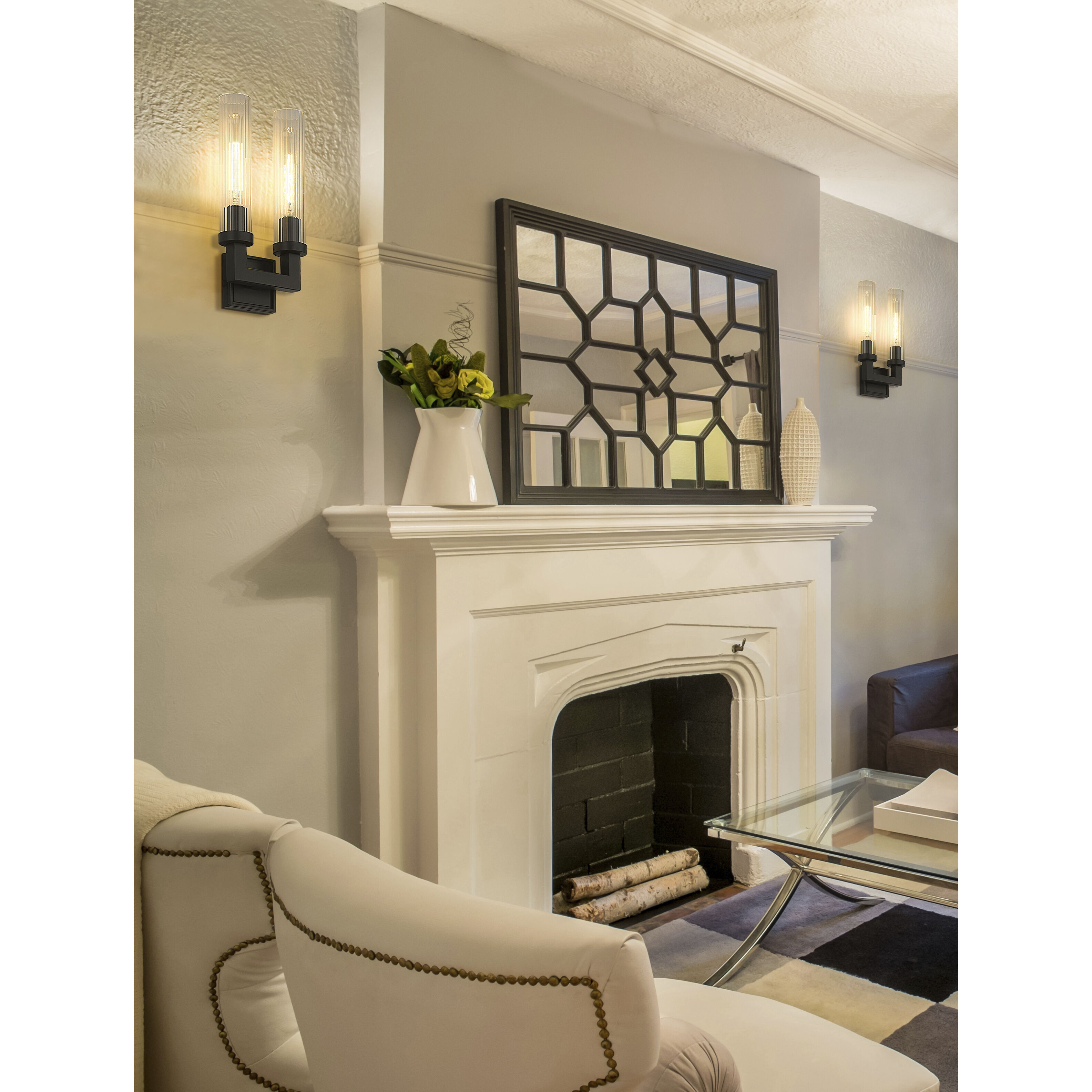 Fireplace wall sconces hot sale