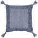 Alaric 18 X 18 inch Dark Blue Accent Pillow