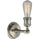 Franklin Restoration Bare Bulb 1 Light 5 inch Brushed Satin Nickel Sconce Wall Light