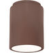 Radiance 1 Light 6.5 inch Canyon Clay Outdoor Flush Mount in Incandescent