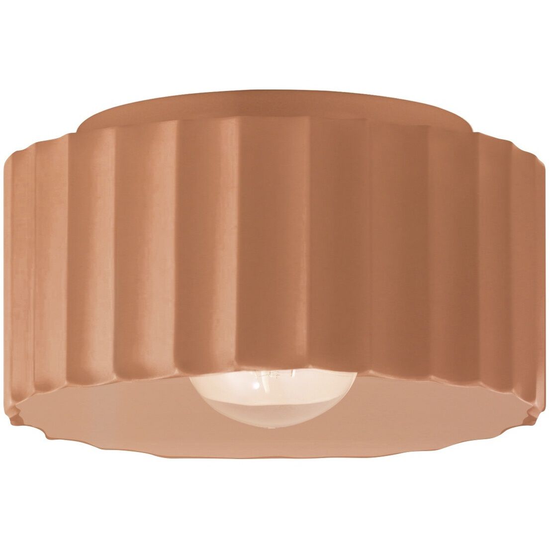 Radiance 1 Light 10 inch Adobe Flush Mount Ceiling Light
