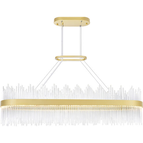 Genevieve LED 47 inch Medallion Gold Pool Table Light Ceiling Light