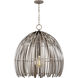 Hanalei 1 Light 24.38 inch Washed Pine Pendant Ceiling Light