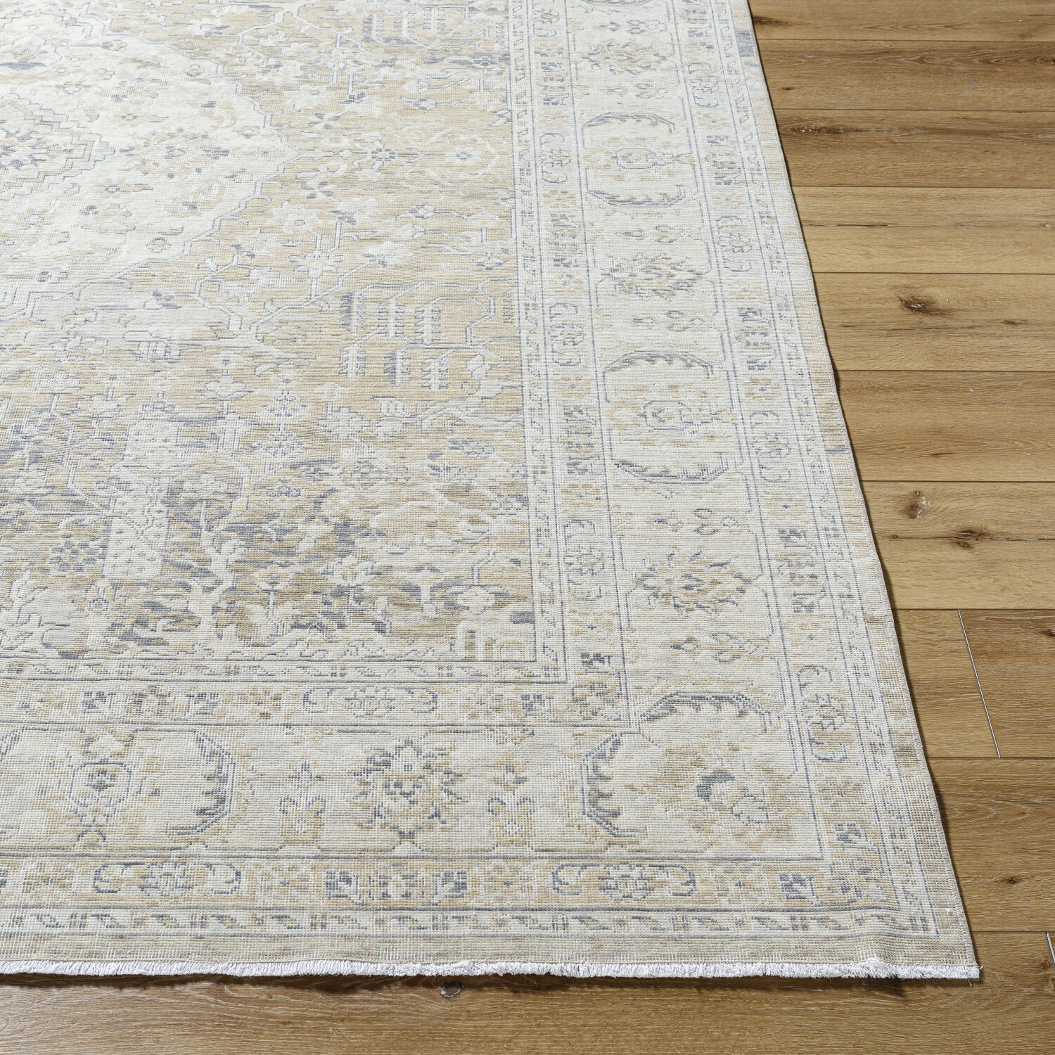 Once Upon a Time 118.11 X 35.04 inch Ivory / Light Gray / Gray / Tan / Light Brown Machine Woven Rug in 3 x 10