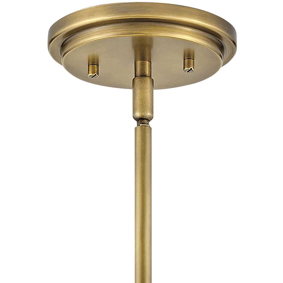 Argo LED 14 inch Heritage Brass Indoor Pendant Ceiling Light