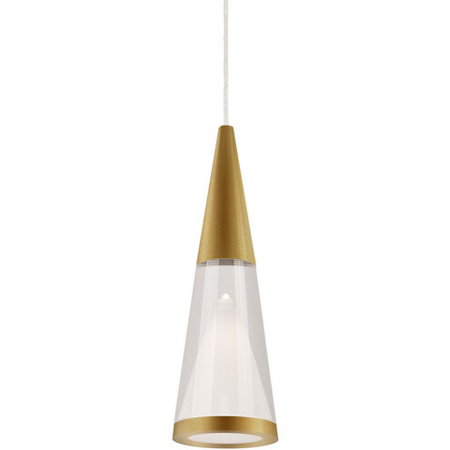 Malabar 3 inch Brushed Gold Pendant Ceiling Light
