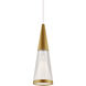 Malabar 3 inch Brushed Gold Pendant Ceiling Light