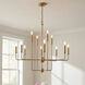 Avondale 12 Light 34 inch Warm Brass Chandelier Ceiling Light, Essentials
