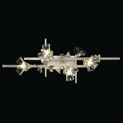 Azu 4 Light 37 inch Silver Bath Bar Wall Light