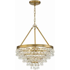 Calypso 6 Light 20 inch Vibrant Gold Chandelier Ceiling Light