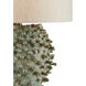 Sea Urchin 30.25 inch 150 watt Green Table Lamp Portable Light