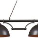 Farmhouse 3 Light 56 inch Oil Rubbed Bronze Linear Chandelier Ceiling Light