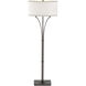 Formae 58.1 inch 100 watt Oil Rubbed Bronze Floor Lamp Portable Light in Flax