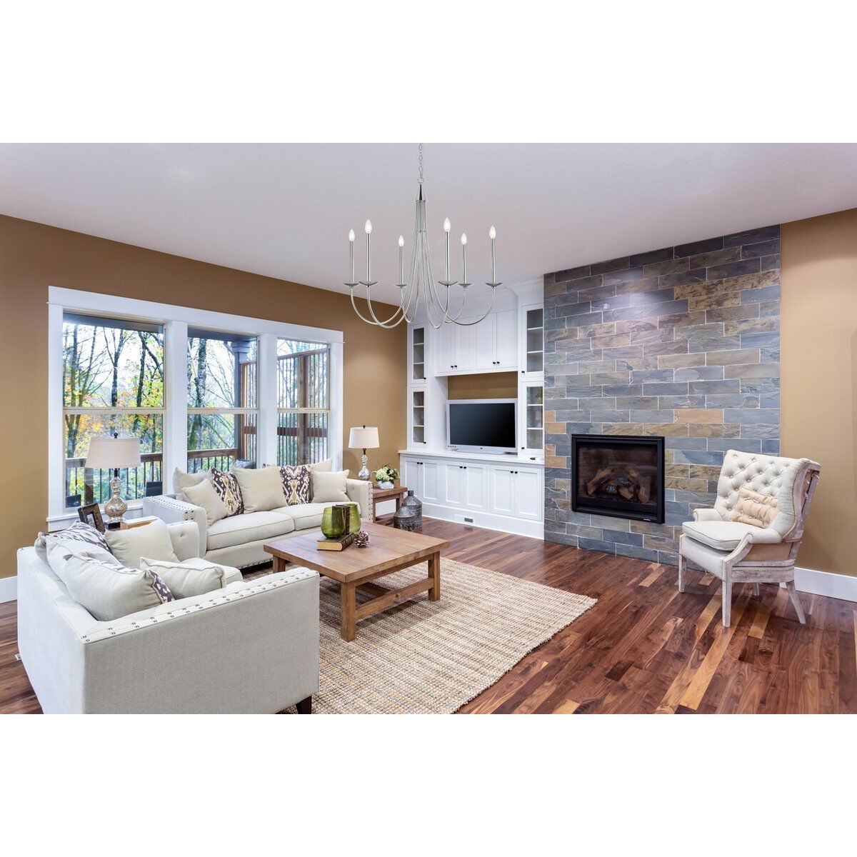 Cohen 6 Light 36 inch Chrome Chandelier Ceiling Light