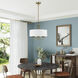 Brookdale 3 Light 16 inch Antique Brass Pendant Chandelier Ceiling Light