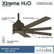 Xtreme H2O 52 52 inch Oil Rubbed Bronze Ceiling Fan, Outdoor