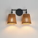 Baja 2 Light 14.75 inch Dark Bronze Bath Vanity Wall Light