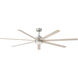 Current 72 inch Brushed Nickel with Bleached Ashwood Blades Smart Fan
