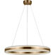 Drew & Jonathan Colt 1 Light 25.6 inch Satin Brass Chandelier Ceiling Light