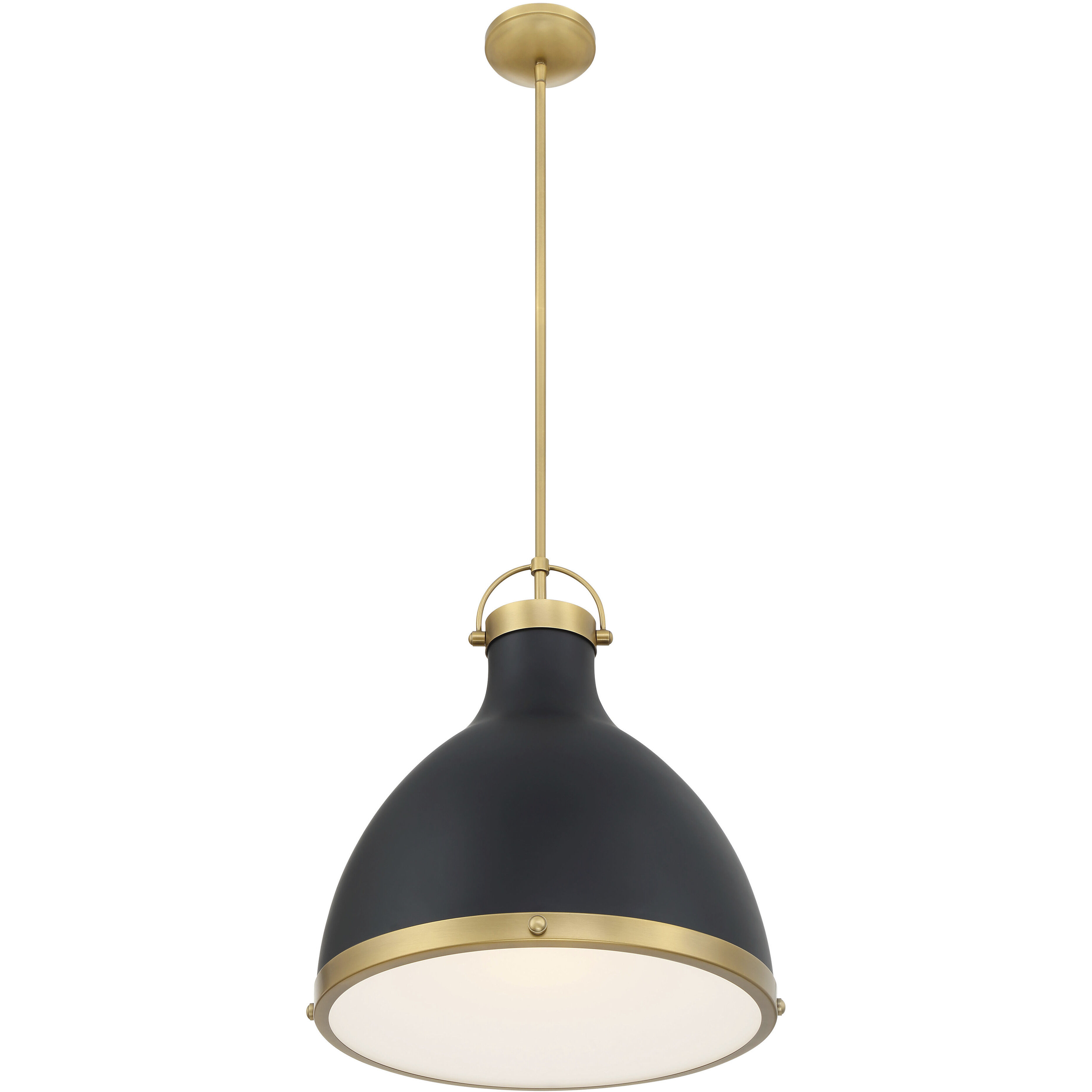 Lynk 1 Light 16.5 inch Legacy Brass and Matte Coal Pendant Ceiling Light