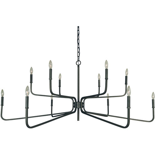 Heidleberg 12 Light 60 inch Iron Dining Chandelier Ceiling Light
