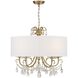 Othello 5 Light 24 inch Vibrant Gold Chandelier Ceiling Light in Clear Hand Cut