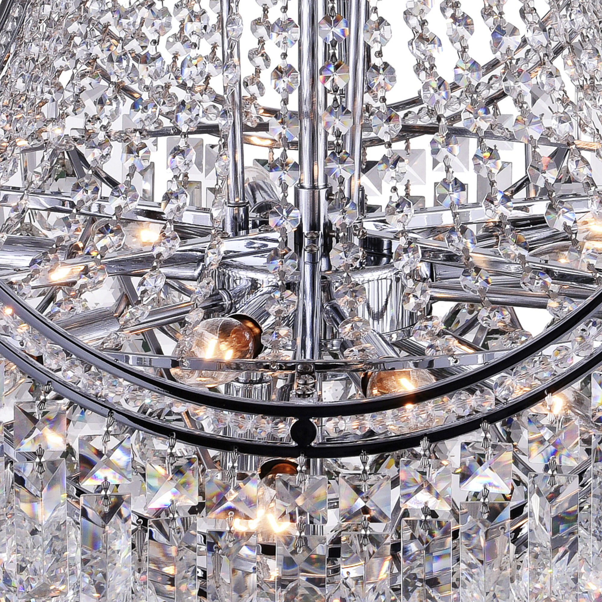 Amanda 15 Light 28 inch Chrome Down Chandelier Ceiling Light