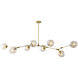 Canada 8 Light 18.11 inch Gold Chandelier Ceiling Light