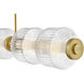 Reign LED 69.25 inch Lacquered Brass Linear Pendant Ceiling Light