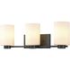 Manitou 3 Light 23.5 inch Ebony Bath Vanity Wall Light