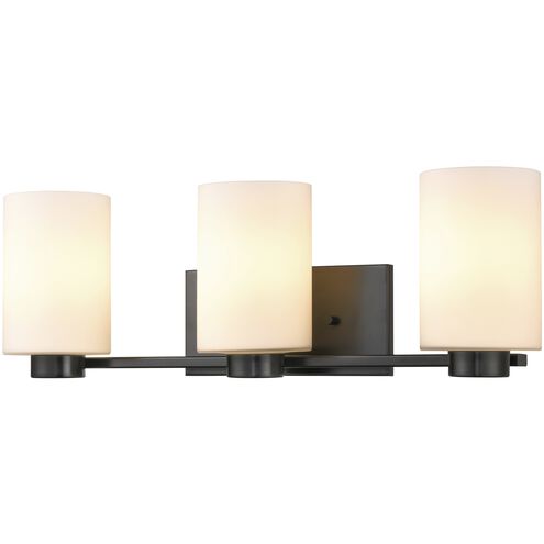 Manitou 3 Light 23.5 inch Ebony Bath Vanity Wall Light