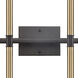 Notre Dame 8 Light 28 inch Oil Rubbed Bronze and Gold Bath Bar Wall Light