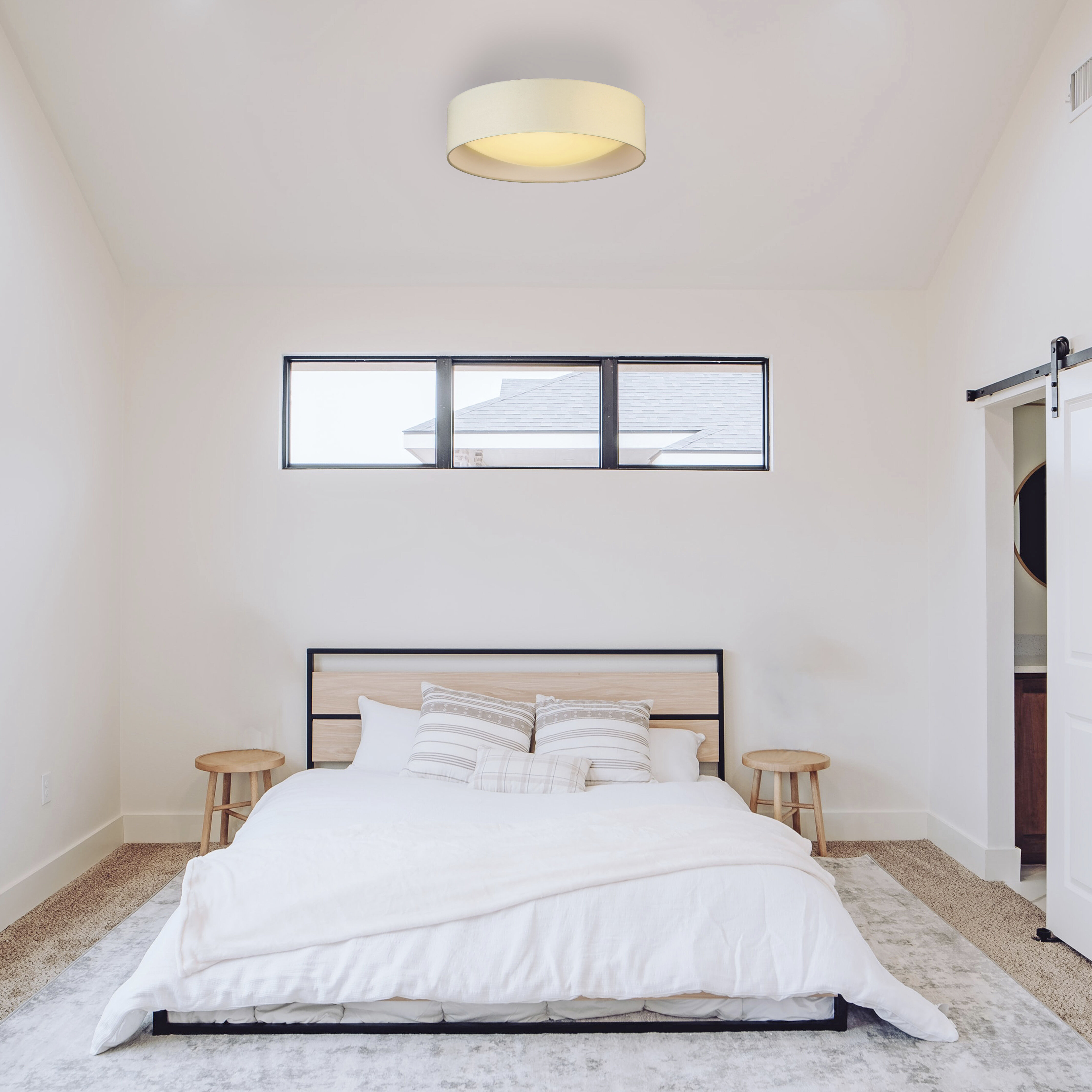 Orme LED 15.94 inch White Flush Mount Ceiling Light