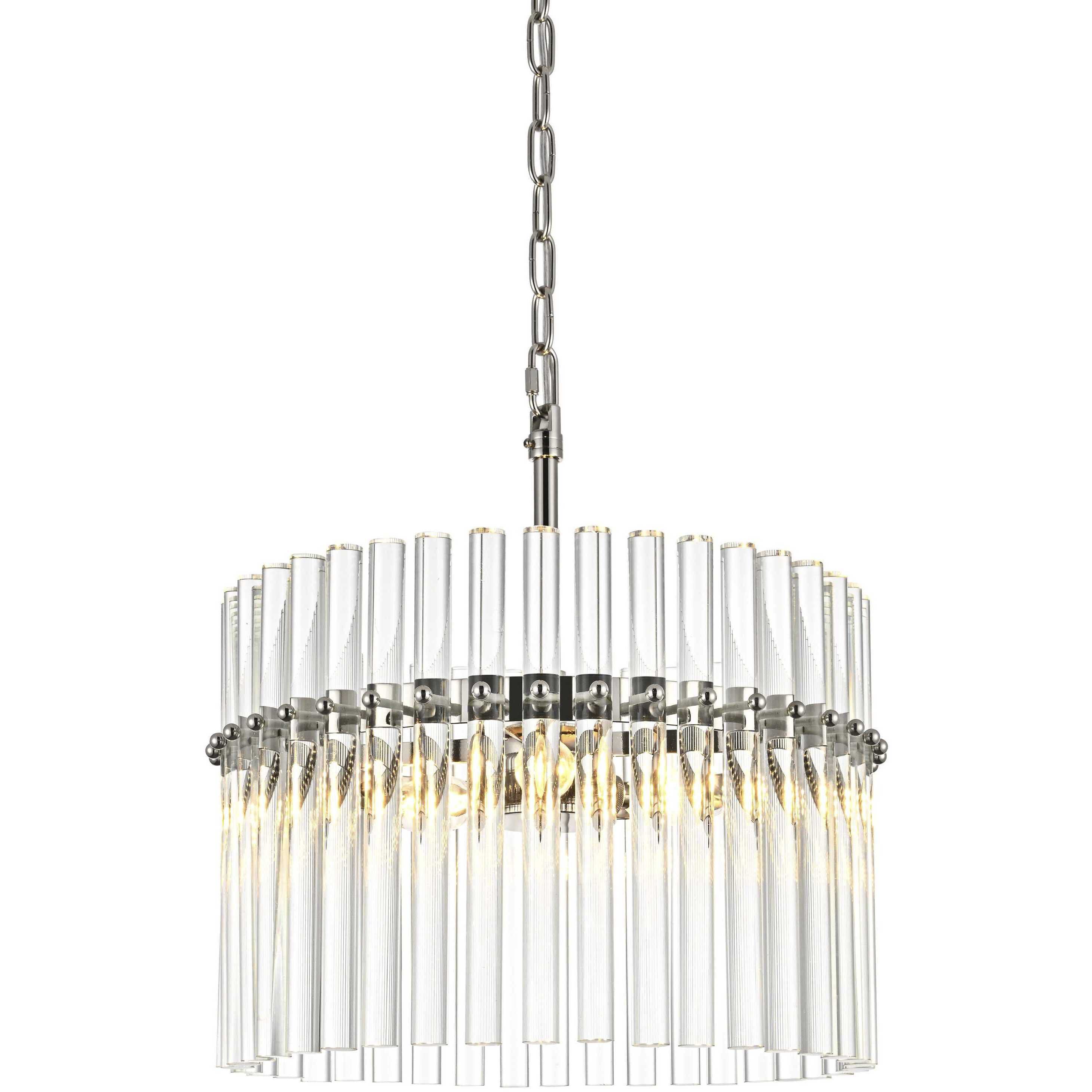 Paulina 3 Light 16 inch Polished Nickel Chandelier Ceiling Light