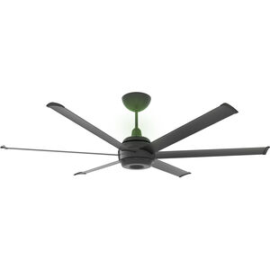 es6 72 inch Black Indoor Ceiling Fan, with Chromatic Uplight